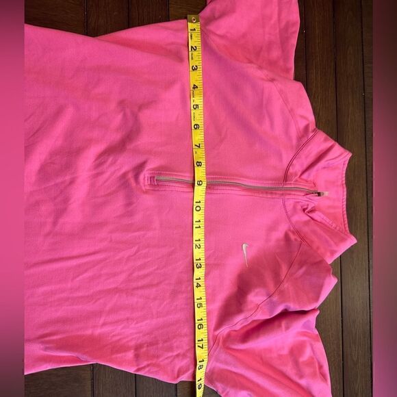 Nike Womens Medium Pink DriFit Running Half ZIP Pullover - Picture 7 of 7